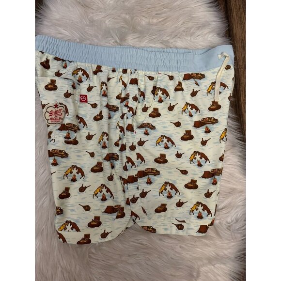 Magellan shiner bock Beer Fish Gear Swimsuit Trunks Shorts Men’s Size XXL - Picture 5 of 12